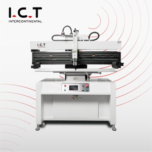 I.C.T-P12 | High Precision Semi-Automatic SMT Screen Stencil Printer in SMD Assembly Line